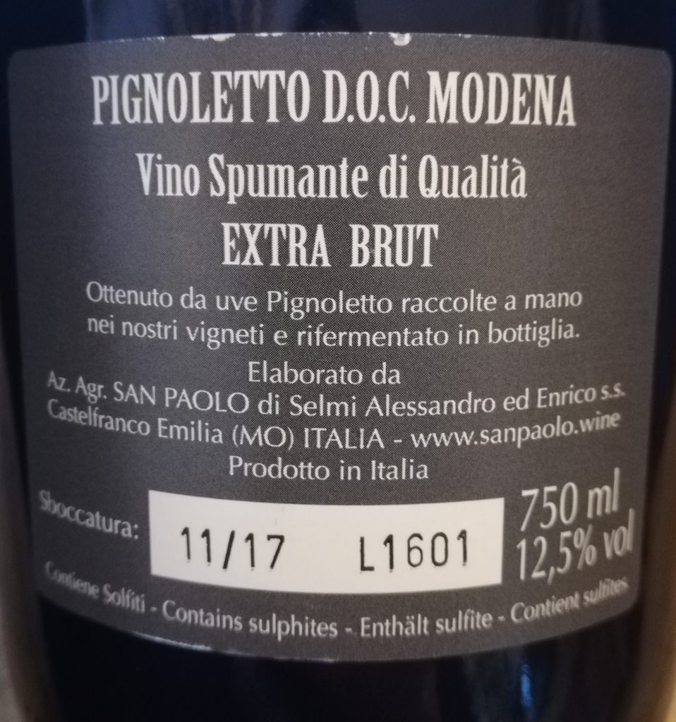 San Paolo Pignoletto DOC Cento7