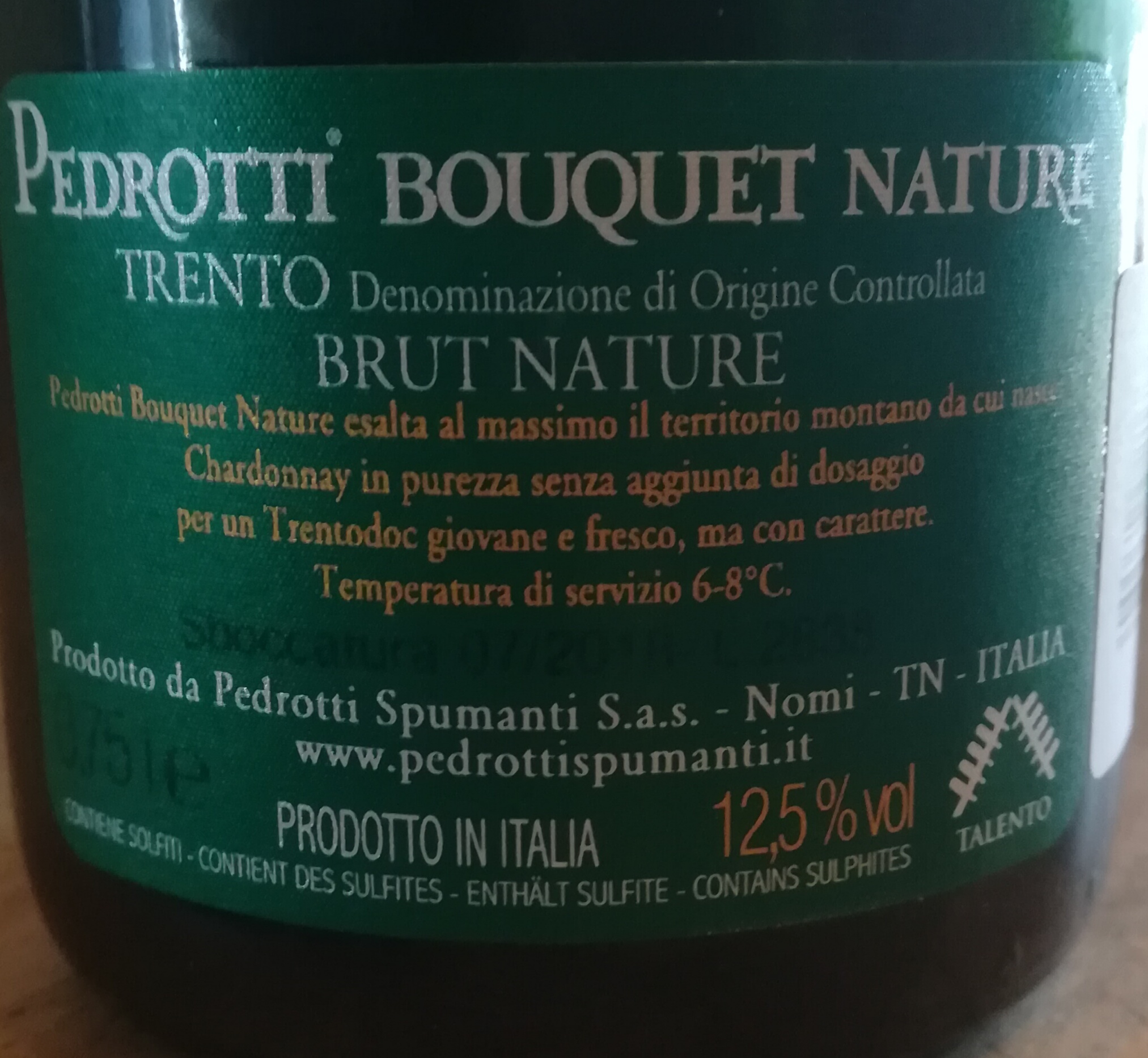 Pedrotti Trentodoc Brut Nature