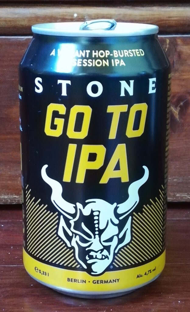Recensione della birra Go To IPA del birrificio Stone Brewing degli USA, con sede anche a Berlino dove questa lattina da session è stata prodotta.