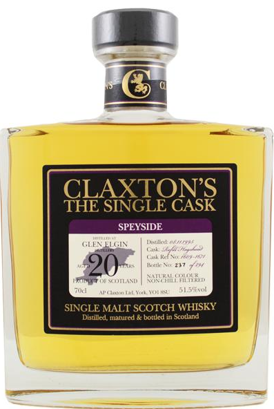 Glen Elgin 1995/2016 Claxton's Cask 1609-1671