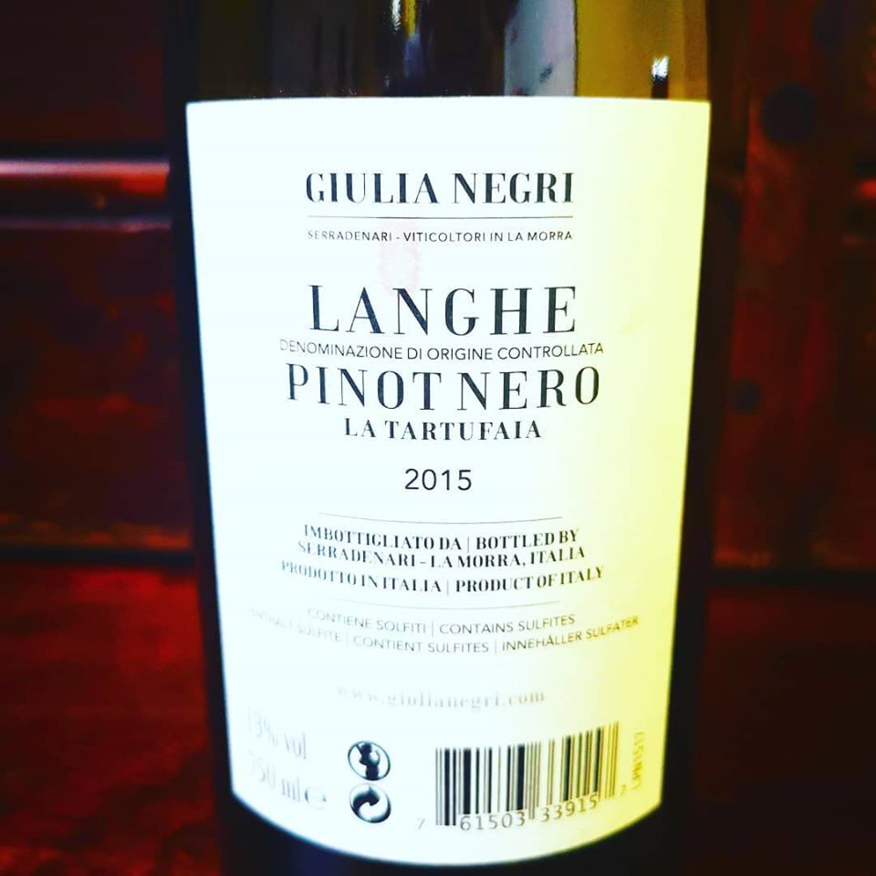 GIULIA NEGRI LANGHE PINOT NERO 2015